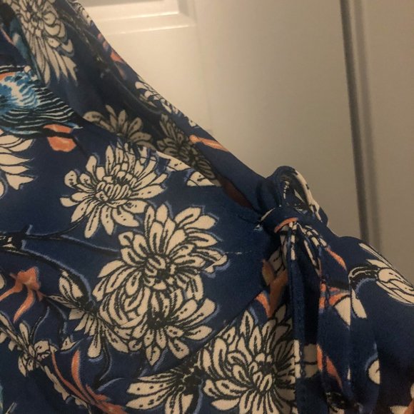 George Floral Midi Dress with Cut Out Sleeves US 12 - Picture 2 of 5